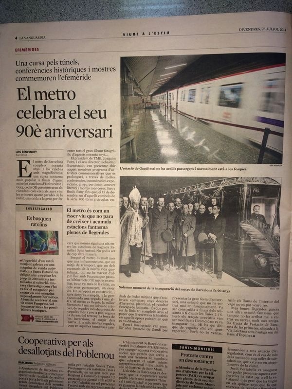Inauguració del Metro de Barcelona
